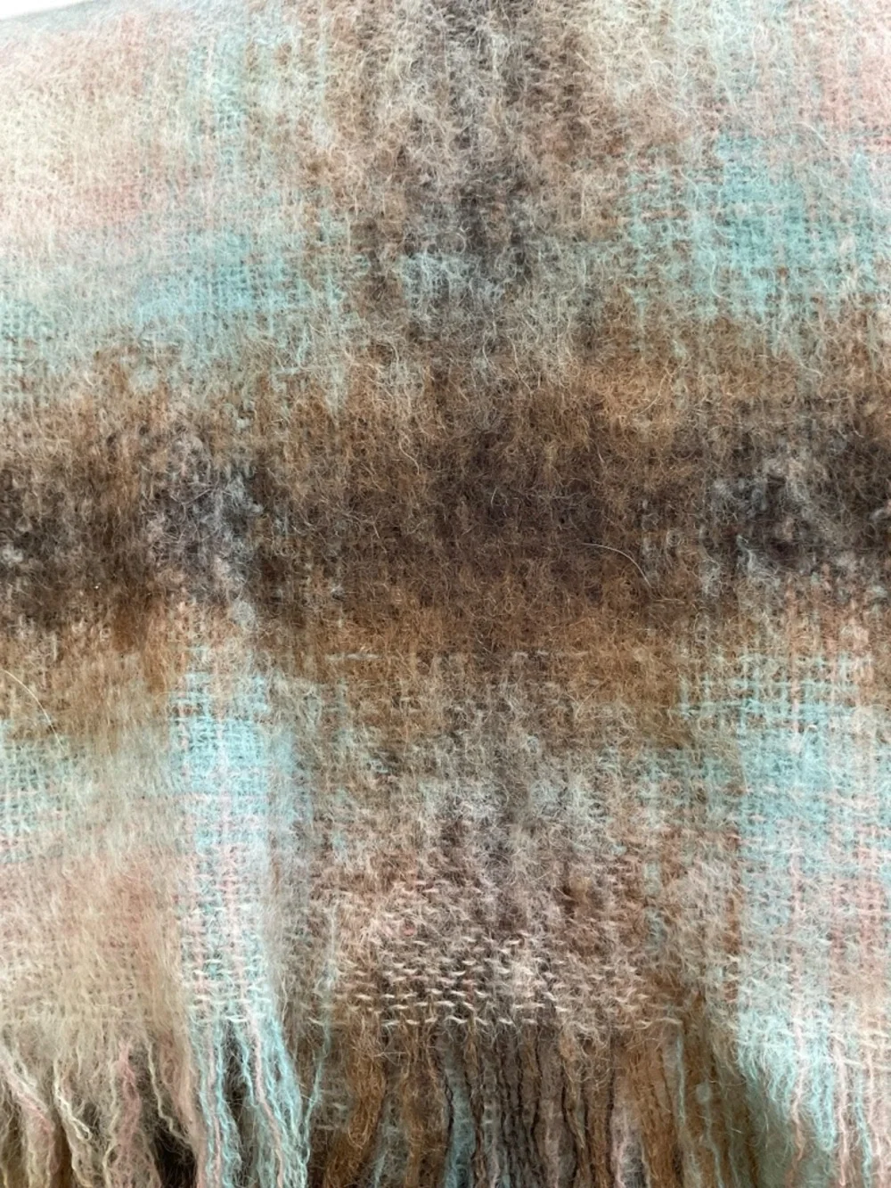 Royal Scot mohair and wool throw